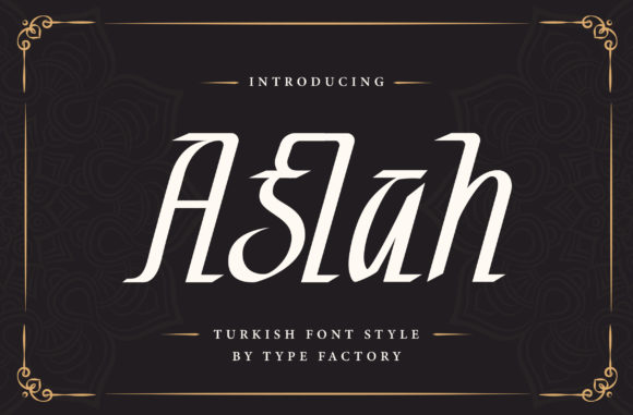 Aslah: A Graceful Display Font for Modern Branding