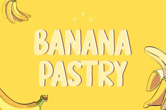 Banana Pastry Font for Editorial Design