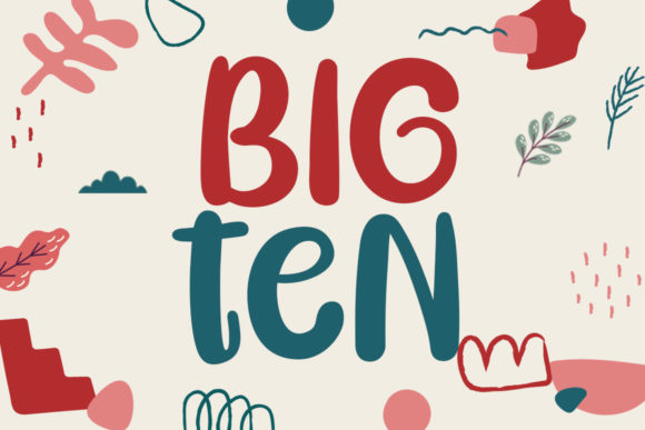 Big Ten: A Display Font That Elevates Handmade Creations