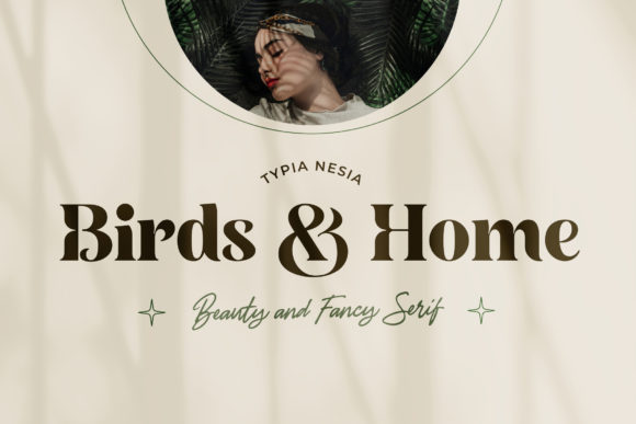 Birds and Home Font for Handmade Creations