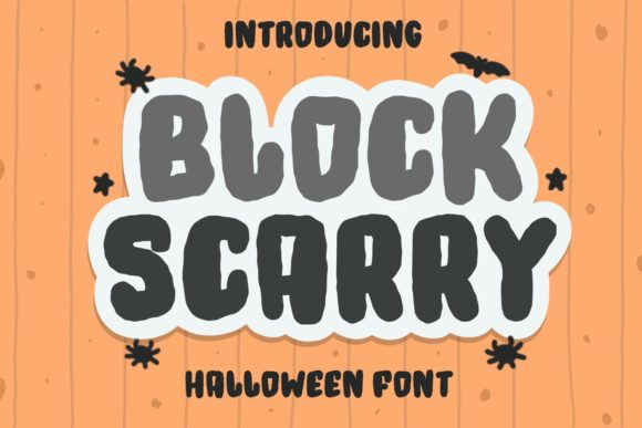 Block Scarry: A Bold Display Font for Halloween-Themed Campaigns