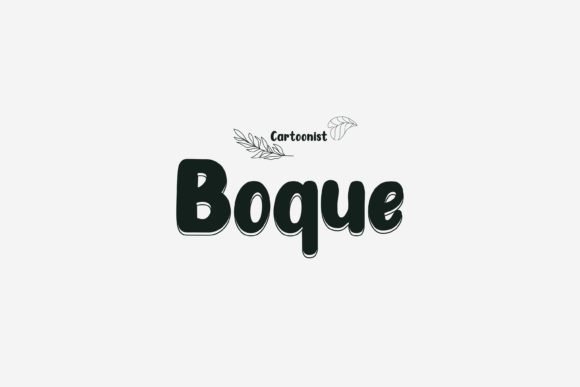 Boque: A Display Font with Character