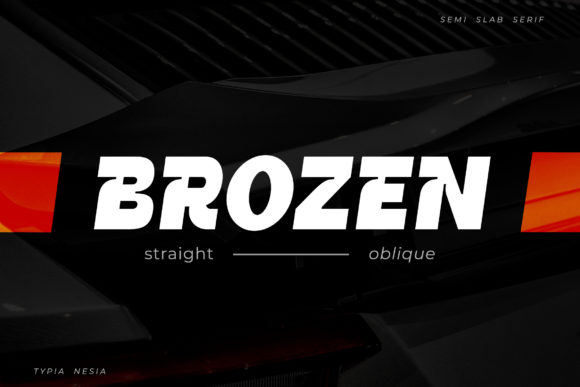 Brozen Font for Bold Brand Visuals