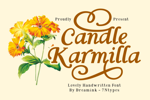 Candle Karmilla: A Graceful Display Font for Editorial Design