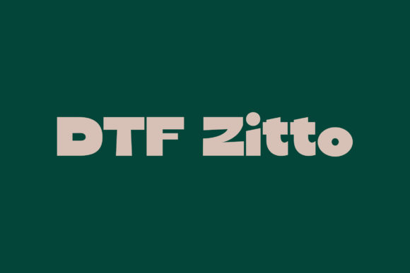 DTF Zitto: A Bold Font for Small Business Branding