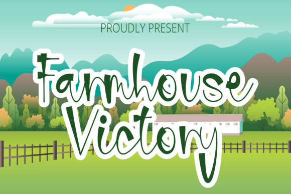 Farmhouse Victory Font for Web Design