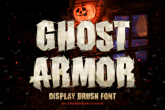 Ghost Armor: A Bold Display Font for Editorial Design