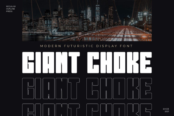 Giant Choke: A Bold Display Font for Branding Projects