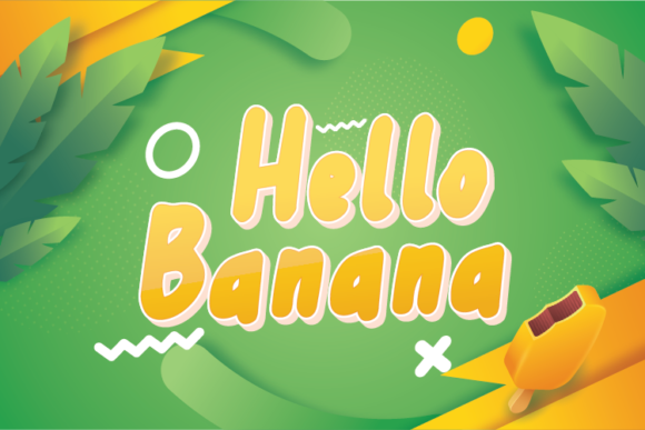 Hello Banana: A Playful Font for Business Branding