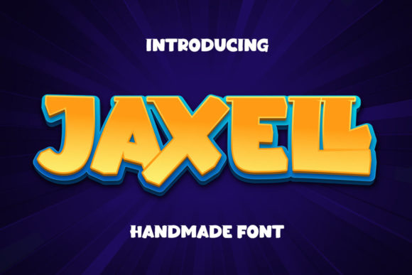 Jaxell: A Playful Display Font for Creative Branding