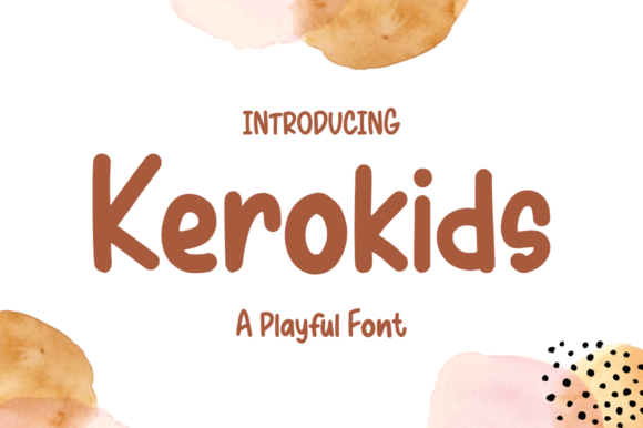 Kerokids Font for Handmade and Commercial Projects