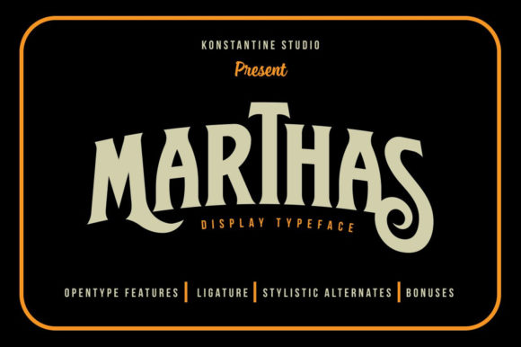 Marthas Font: A Bold Choice for Branding and Design
