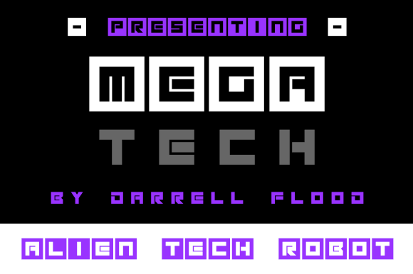 Megatech Display Font Review