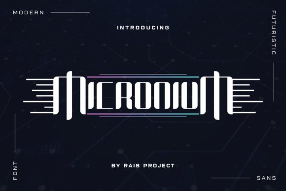 Micronium: A Modern Display Font for Handmade Creations