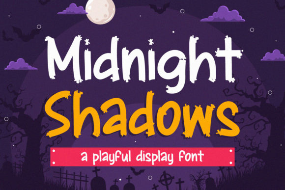 Midnight Shadows: A Cool and Brushed Display Font for Creative Projects