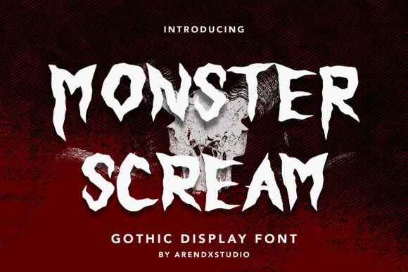 Monster Scream Font for Halloween and Beyond