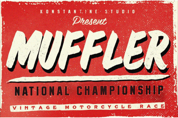 Muffler Font for Bold Visual Impact