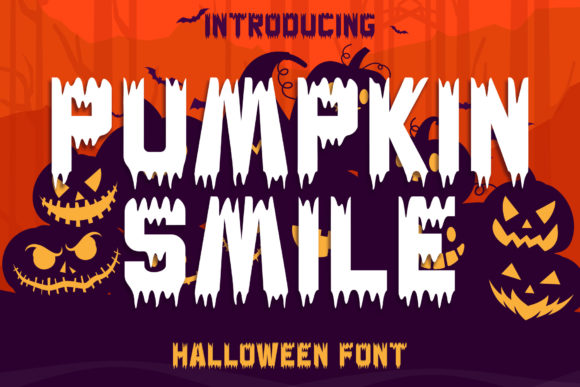 Pumpkin Smile: A Spooky Display Font for Editorial Design