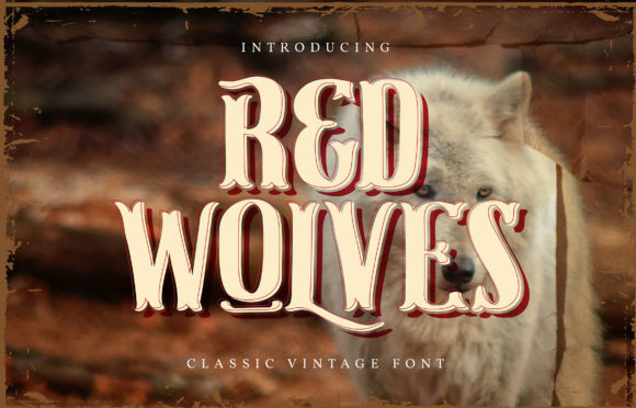 Red Wolves: A Bold Display Font for Creative Branding
