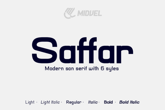 Saffar: A Modern Display Font for Editorial Design