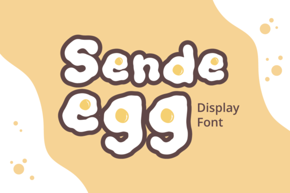 Sende Egg: A Display Font for Web Designers