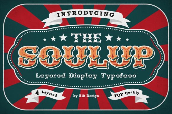 Soulup: A Bold Display Font for Strong Branding