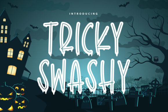 Tricky Swashy: A Spooky Display Font for Branding Magic